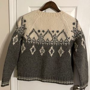 90s J. Crew Women’s medium hand knit fair isle sweater
